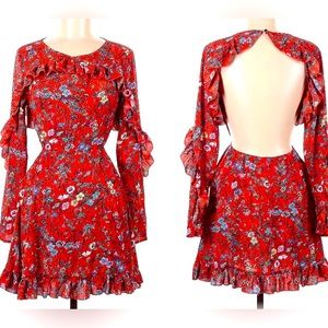 Backless floral dress Boohoo Night size US6